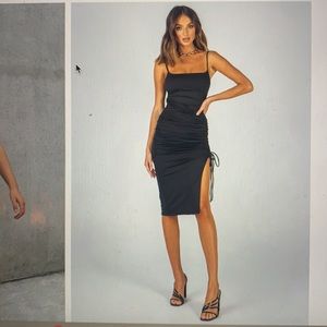 Adalee Midi Dress black from princess polly